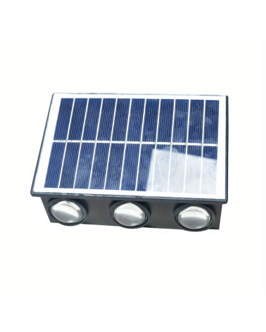 Ηλιακό φωτιστικό τοίχου LED - RGB - 6lamps