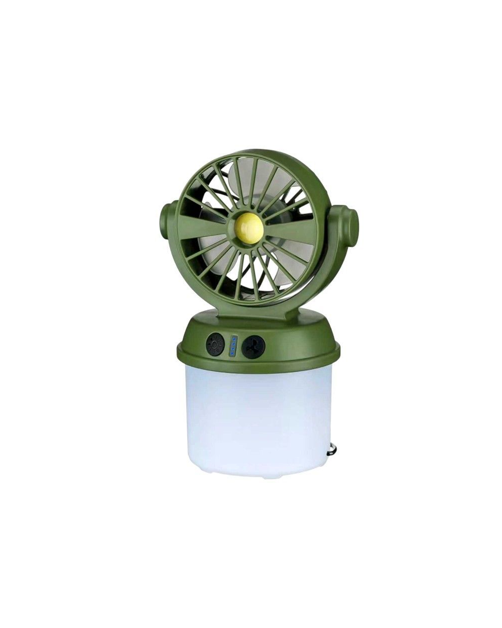 Επαναφορτιζόμενο φαναράκι LED με ανεμιστήρα & ηλιακό πάνελ - 2in1 - CH-F803