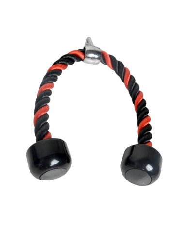 Σχοινί τροχαλίας διπλής λαβής για εκγύμναση τρικεφάλων - 70cm - 80234B