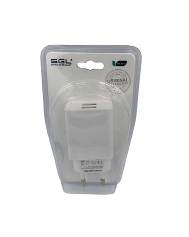 Αντάπτορας φόρτισης πρίζας με 2 θύρες USB - F2