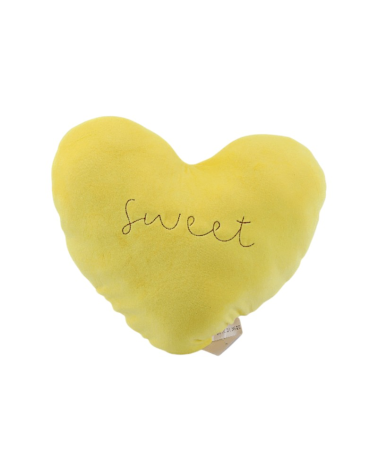 Μαξιλάρι καρέκλας Καρδιά - 40cm - 720194 - Yellow