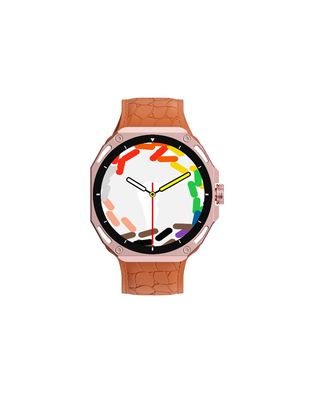 Σετ Smartwatch με 7 λουράκια - V18 Pro Max - 814116 - Gold