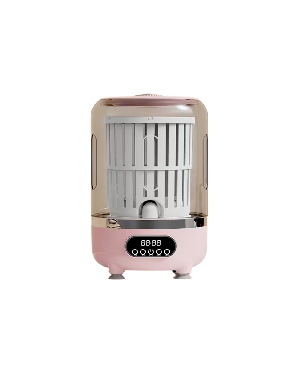 Φορητό επαναφορτιζόμενο πλυντήριο ρούχων mini - HP909 - 457658 - Pink