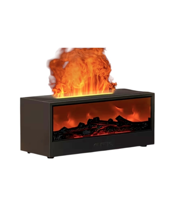 Υγραντήρας χώρου με εφέ φλόγας - 626286 - Black