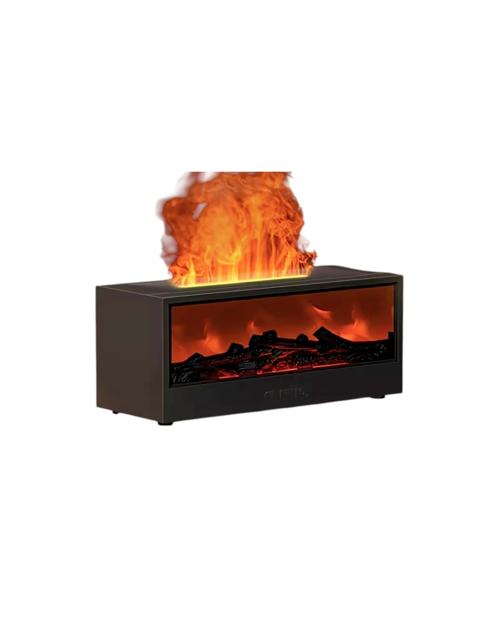 Υγραντήρας χώρου με εφέ φλόγας - 626286 - Black