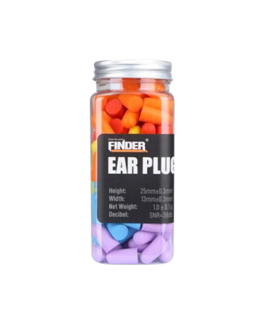 Ωτοασπίδες προστασίας θορύβου εργασίας - 60pcs - 38dB - Finder