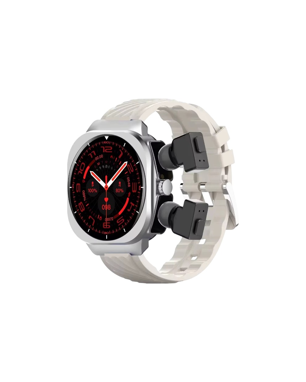 Σετ Smartwatch με ασύρματα ακουστικά Bluetooth - AIMB-Z19 - 065578 - White