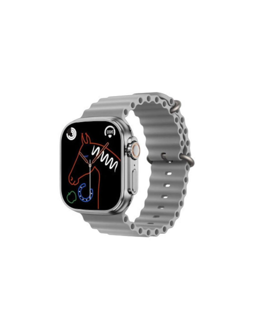 Σετ Smartwatch με 4 λουράκια - T20 UItra2 - 814208 - Grey