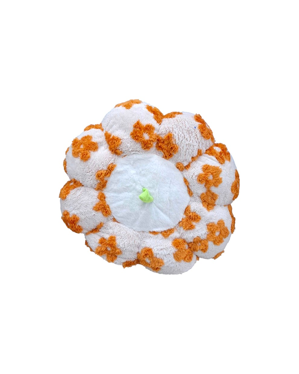 Μαξιλάρι καρέκλας Πουφ - 45cm - 720197 - White/Orange