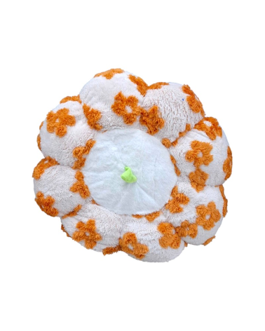 Μαξιλάρι καρέκλας Πουφ - 45cm - 720197 - White/Orange