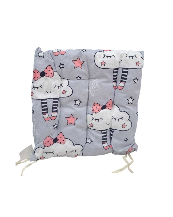 Μαξιλάρι καρέκλας παιδικό - 40x40cm - 720203 - Light Grey