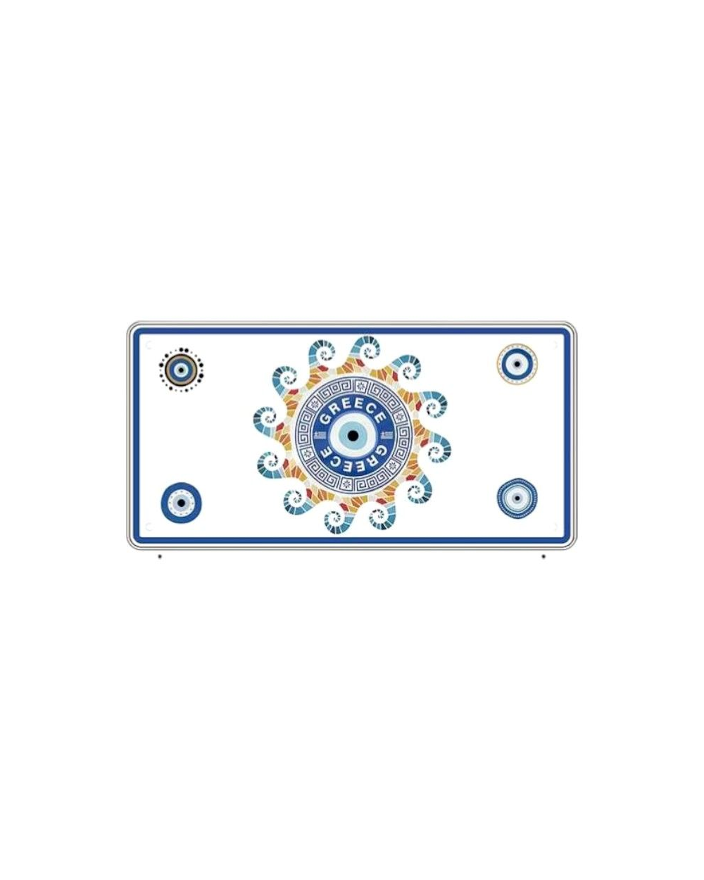 Μεταλλική πινακίδα Souvenir - 12pcs - Greece - 15x30cm