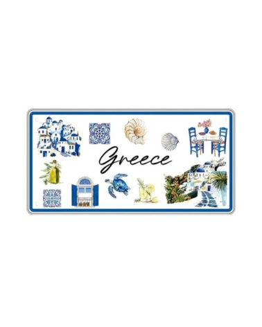 Μεταλλική πινακίδα Souvenir - 12pcs - Greece - 15x30cm