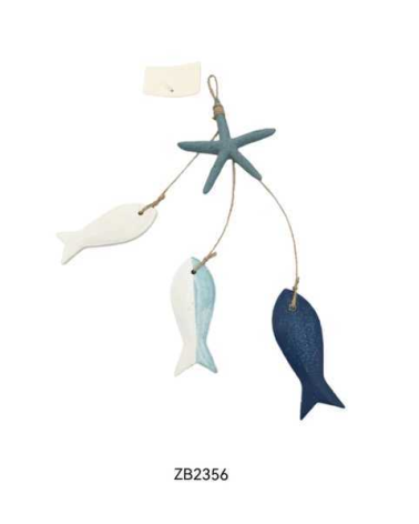 Διακοσμητικό Souvenir - Αστερίας με ψάρια - Κρεμαστό - ZB2356