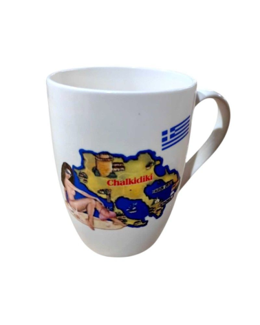 Σετ κεραμική κούπα Souvenir - 12pcs - Chalkidiki