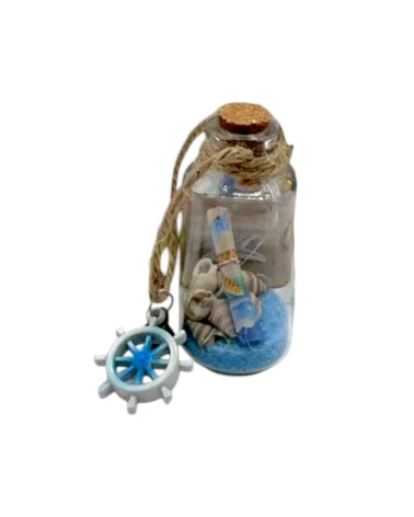 Διακοσμητικό Souvenir - Μπουκαλάκι με κοχύλια - 20pcs