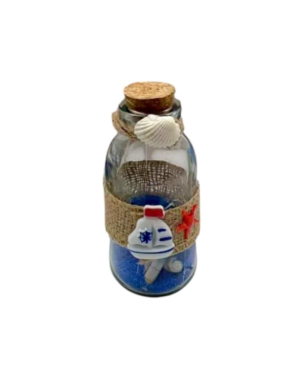 Διακοσμητικό Souvenir - Μπουκαλάκι με κοχύλια - 6pcs