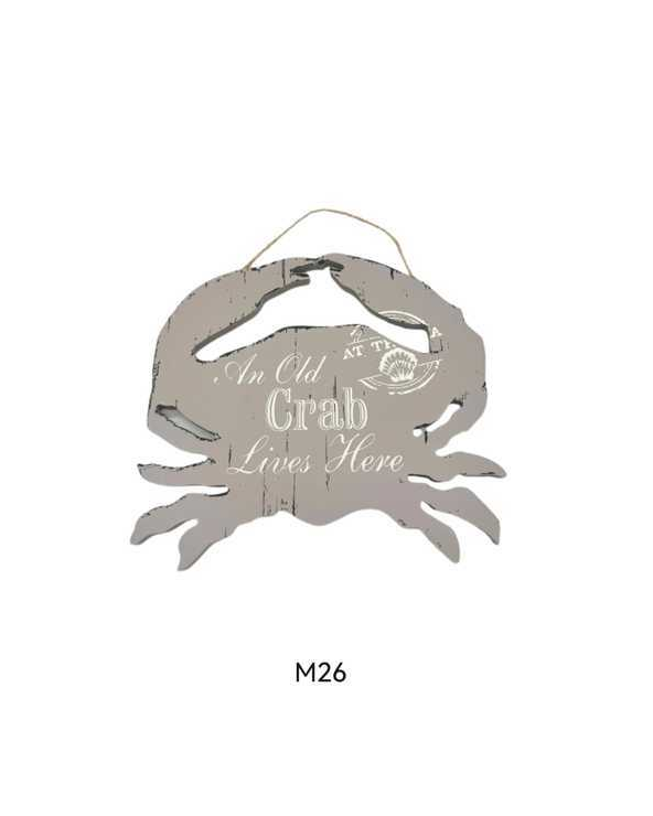 Σετ διακοσμητικά Souvenir - Καβούρι κρεμαστό - 4 τεμάχια - 921140