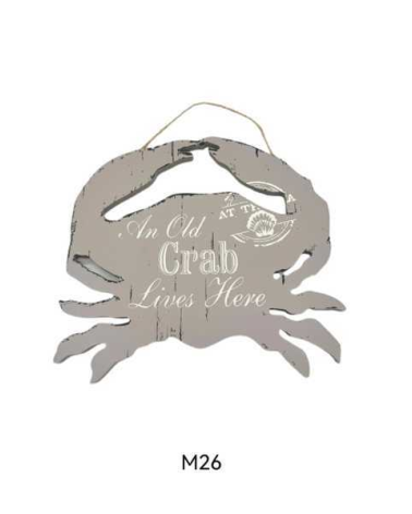 Σετ διακοσμητικά Souvenir - Καβούρι κρεμαστό - 4 τεμάχια - 921140