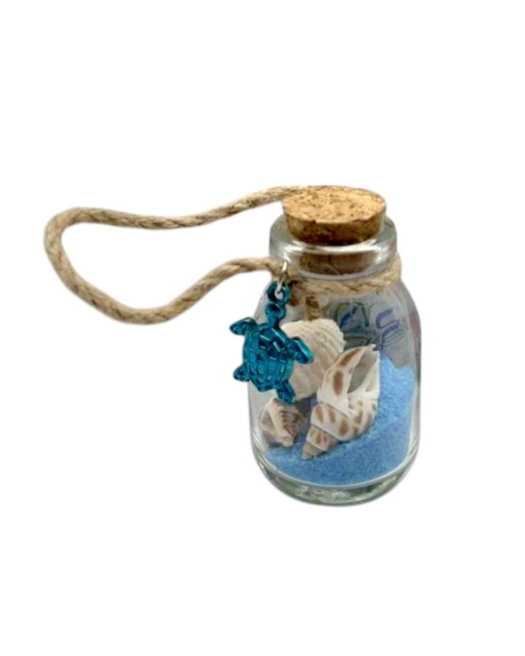 Διακοσμητικό Souvenir - Μπουκαλάκι με κοχύλια - 6pcs