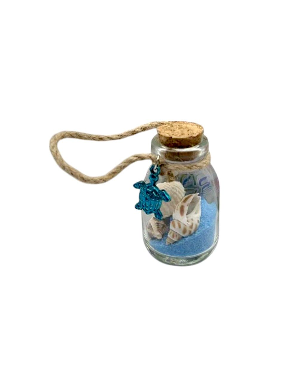 Διακοσμητικό Souvenir - Μπουκαλάκι με κοχύλια - 6pcs