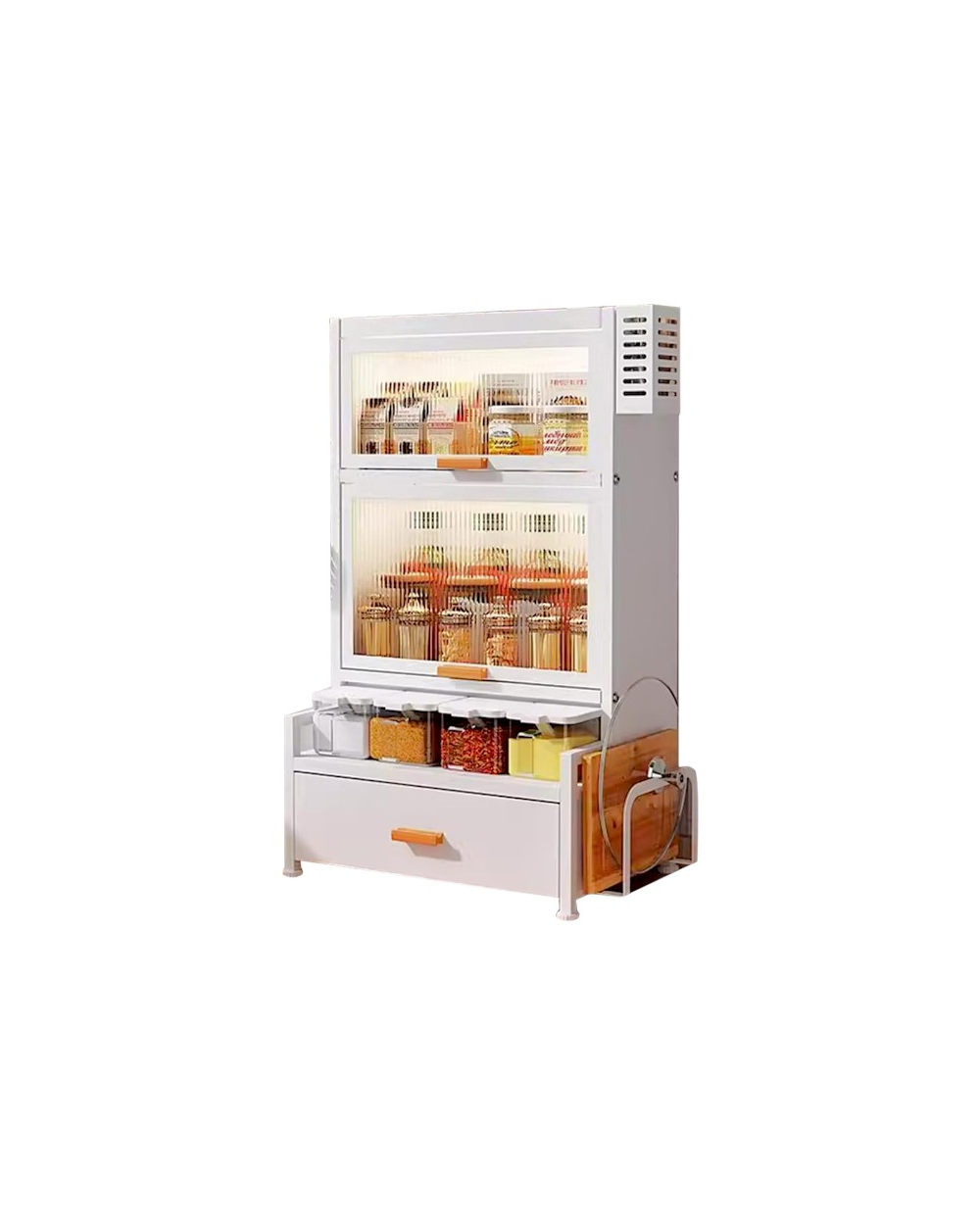 Ντουλάπι οργάνωσης κουζίνας τριώροφο - 11909 - 114036 - White