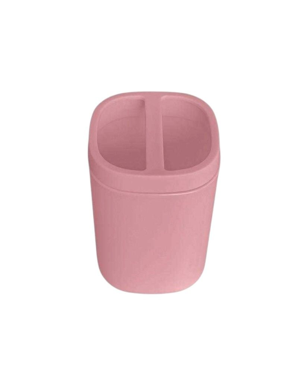 Θήκες οδοντόβουρτσας πλαστικές σε σετ 5Χ - Pink