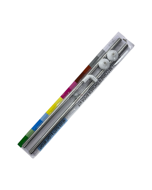 Βέργα κουρτίνας μπάνιου - Γωνιακή - CS-2180S - 80*80cm