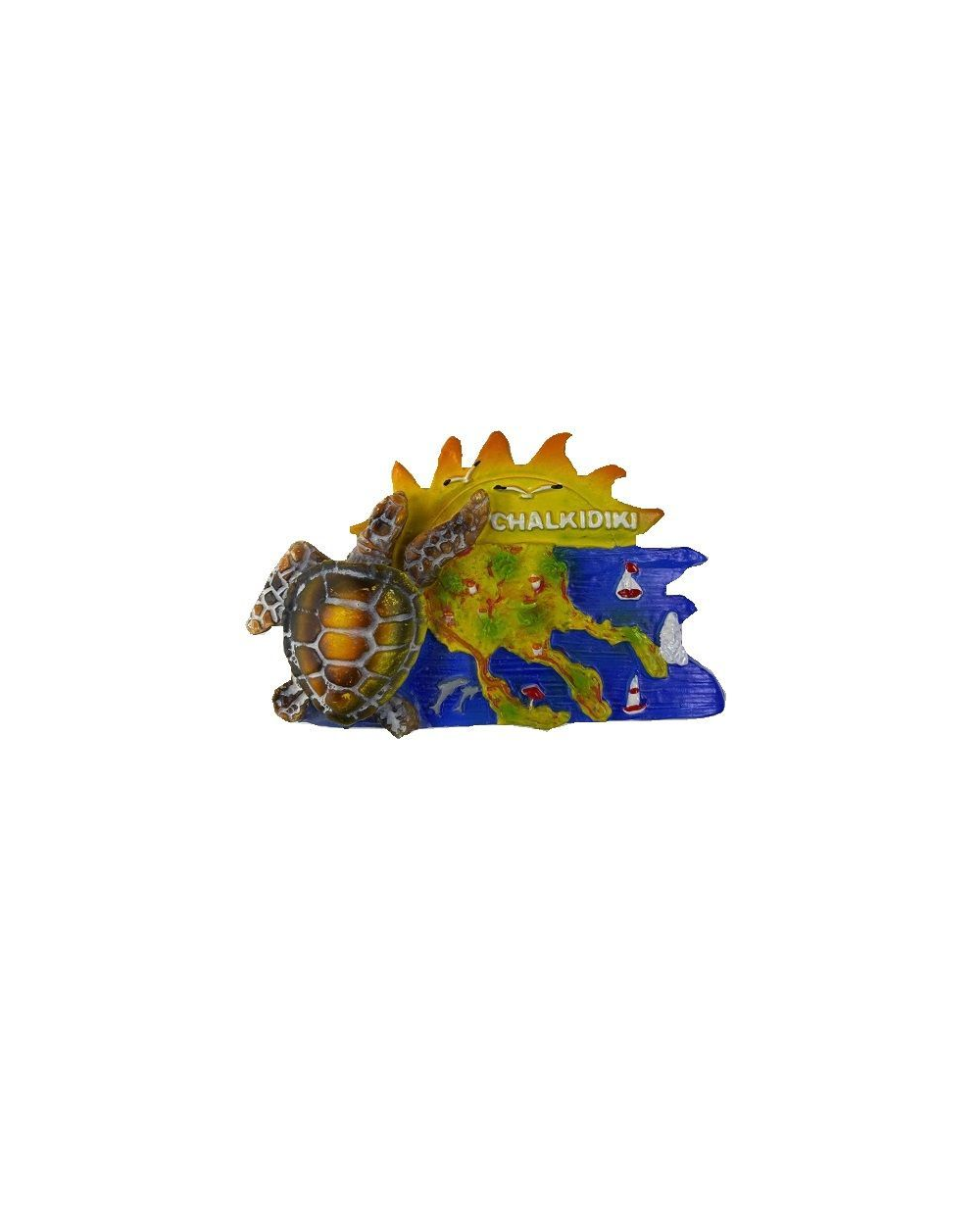 Tουριστικό μαγνητάκι Souvenir – Σετ 12pcs - Resin Magnet - Chalkidiki