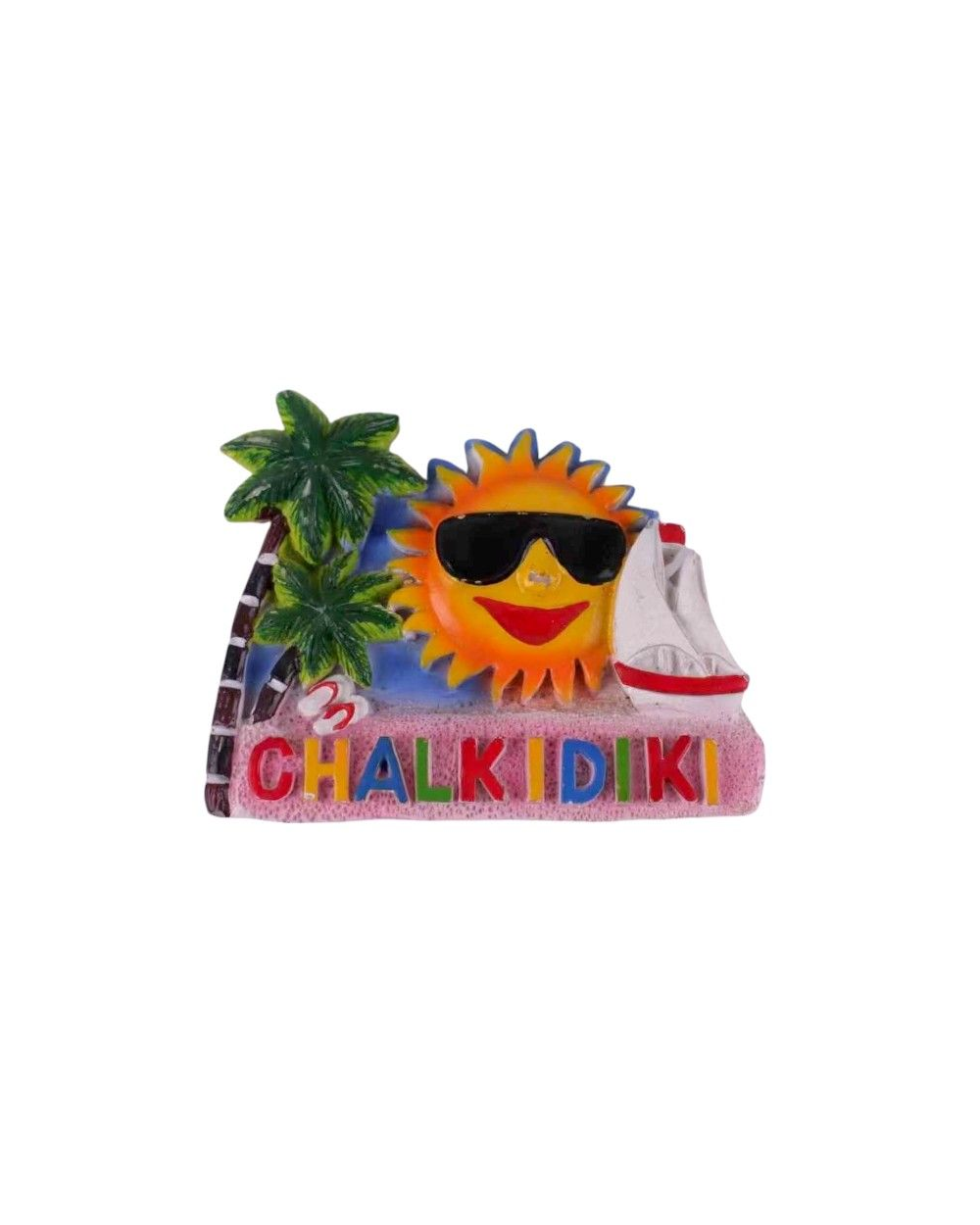Tουριστικό μαγνητάκι Souvenir – Σετ 12pcs - Resin Magnet - Chalkidiki
