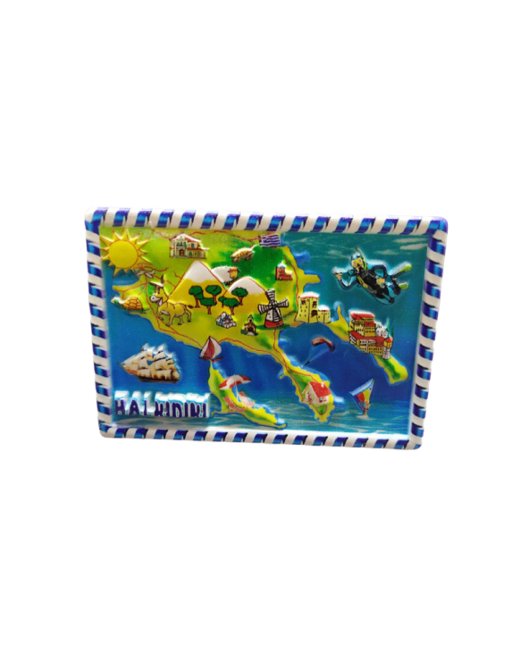 Tουριστικό μαγνητάκι Souvenir – Σετ 12pcs - Resin Magnet - Chalkidiki