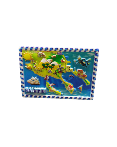 Tουριστικό μαγνητάκι Souvenir – Σετ 12pcs - Resin Magnet - Chalkidiki