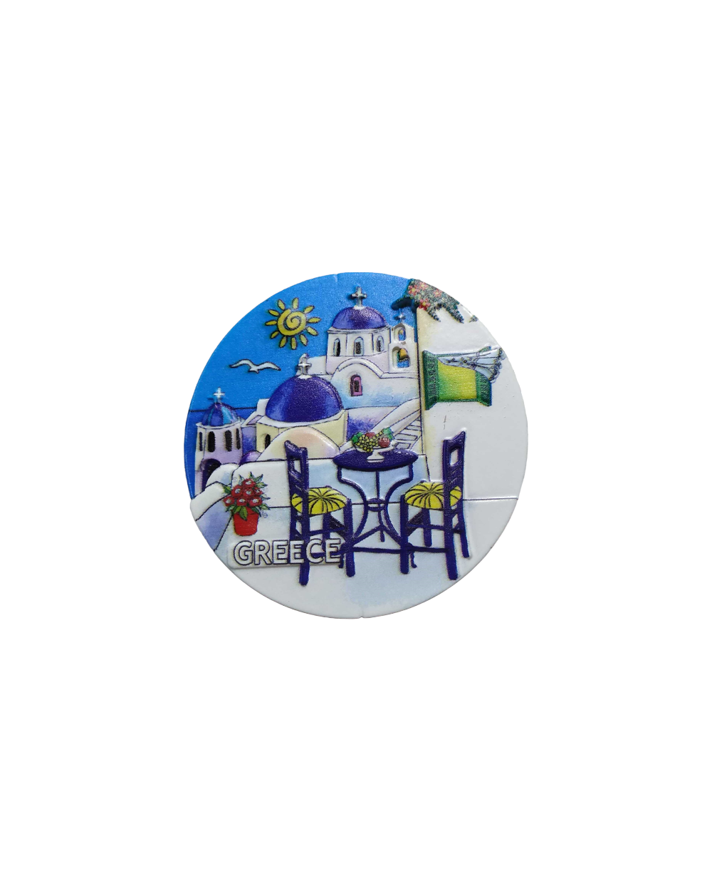 Tουριστικό μαγνητάκι Souvenir – Σετ 12pcs - Resin Magnet - Greece