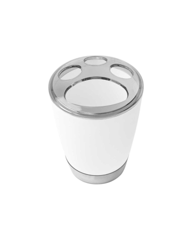 Θήκες οδοντόβουρτσας πλαστικές σε σετ 5Χ - White