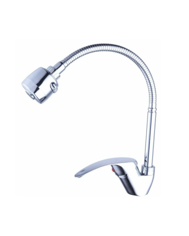 Μπαταρία βρύσης κουζίνας με εύκαμπτο σπιράλ - 0788 - Idamix