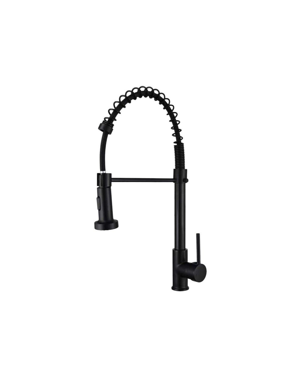 Μπαταρία βρύσης κουζίνας με επεκτεινόμενη κεφαλή - Black