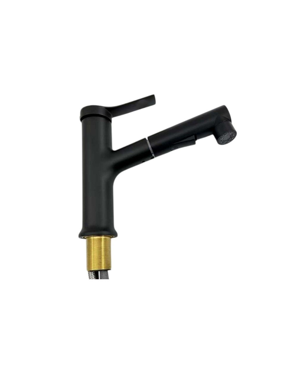 Μπαταρία βρύσης κουζίνας με επεκτεινόμενη κεφαλή - Black