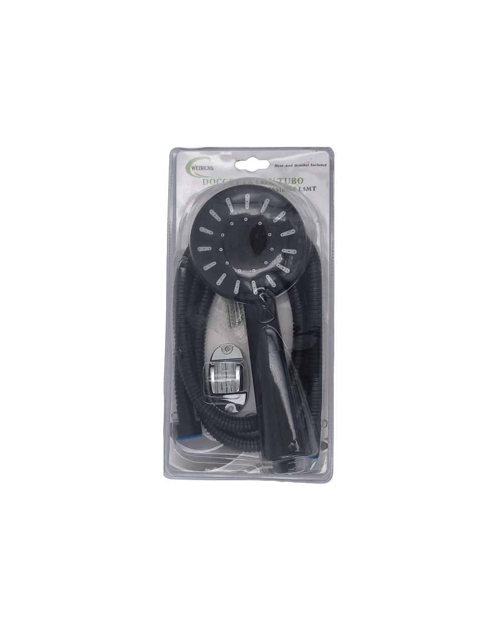 Τηλέφωνο ντους με σπιράλ και επιλογές πίεσης - 1.5m - Black