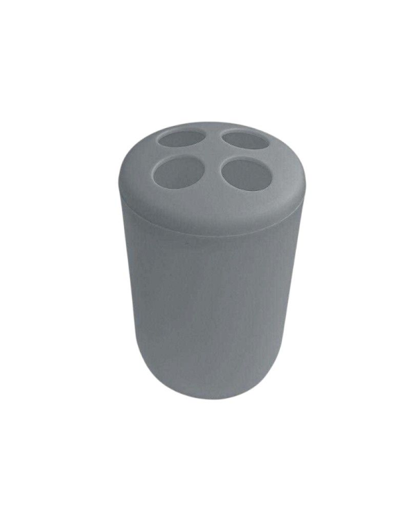 Θήκες οδοντόβουρτσας πλαστικές σε σετ 5Χ - Grey