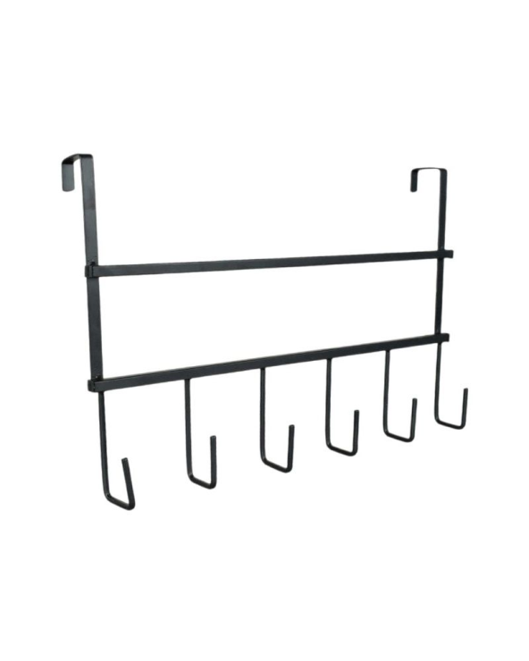 Μεταλλική κρεμάστρα πόρτας 6 θέσεων