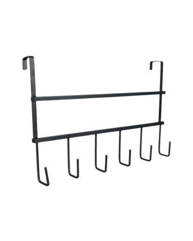 Μεταλλική κρεμάστρα πόρτας 6 θέσεων