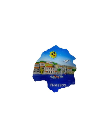 Tουριστικό μαγνητάκι Souvenir – Σετ 12pcs - Resin Magnet - Thassos - 678126