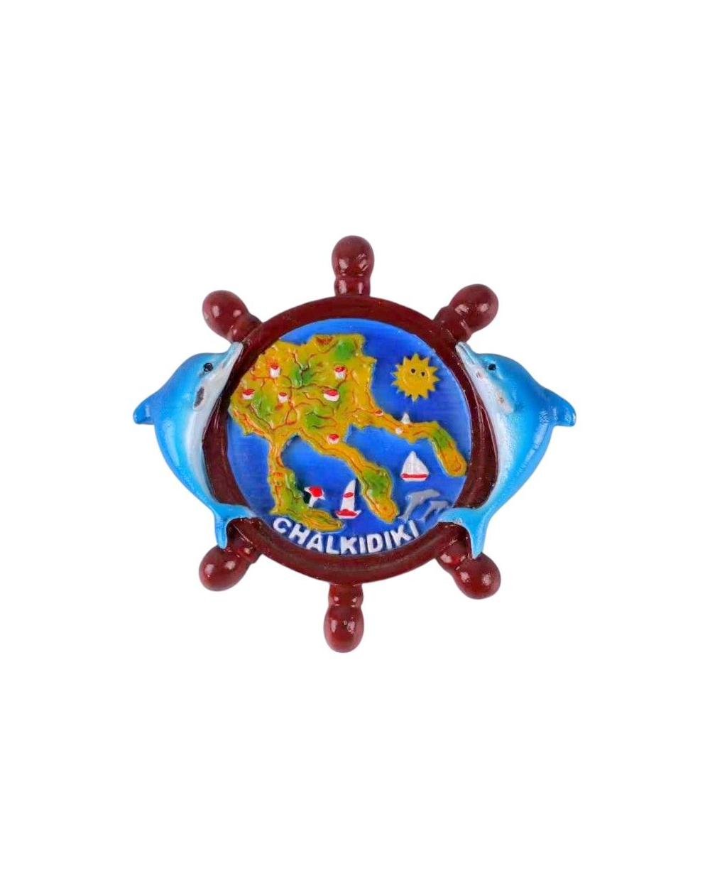 Tουριστικό μαγνητάκι Souvenir – Σετ 12pcs - Resin Magnet - Chalkidiki