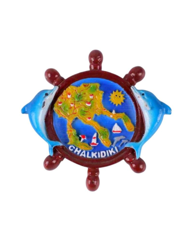 Tουριστικό μαγνητάκι Souvenir – Σετ 12pcs - Resin Magnet - Chalkidiki