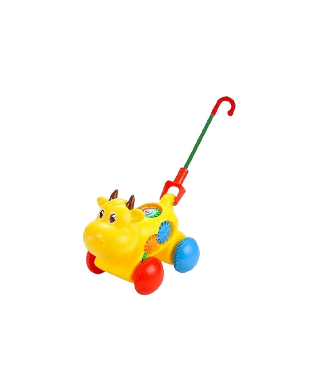 Συρόμενο παιχνίδι Αγελαδίτσα - 0516 - 117287 - Yellow