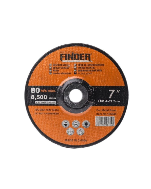 Δίσκος κοπής μετάλλου - 7"" - 180*6*22mm - Finder
