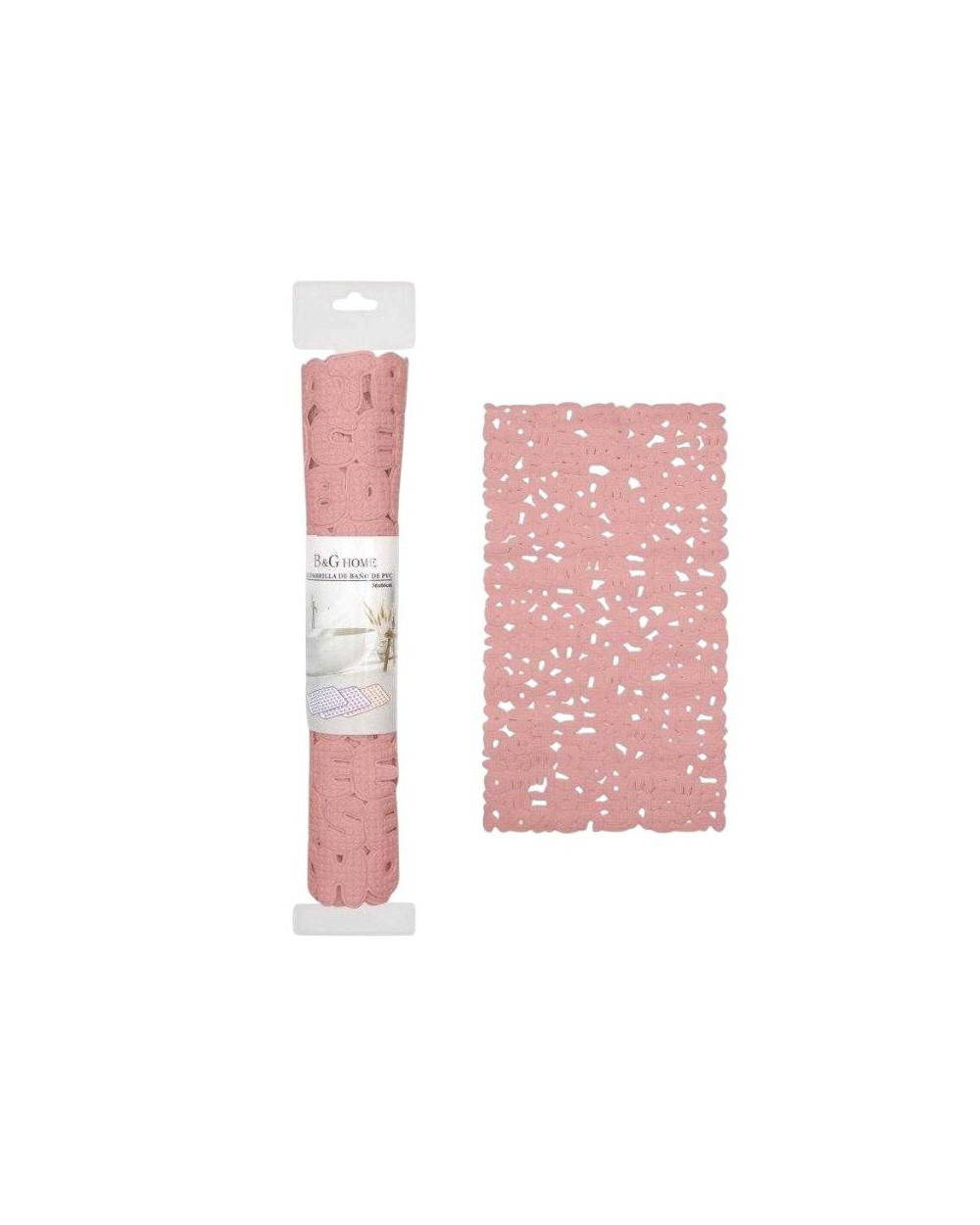 Αντιολισθητικό πατάκι μπάνιου - M0839 - 36x66cm - Pink