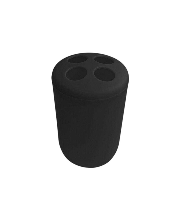 Θήκες οδοντόβουρτσας πλαστικές σε σετ 5Χ - Black