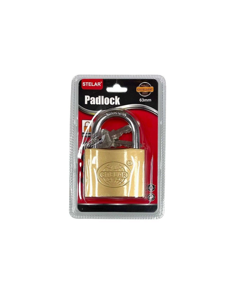 Λουκέτο κοντό - STELAR - 63mm