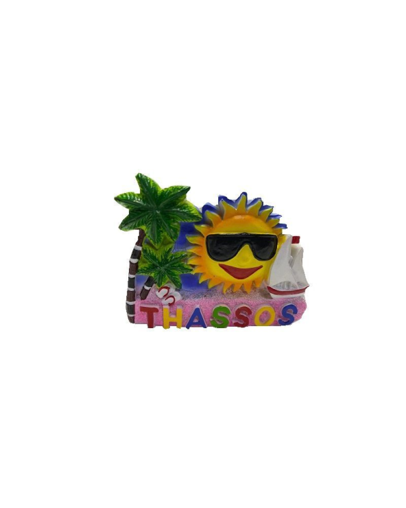 Tουριστικό μαγνητάκι Souvenir – Σετ 12pcs - Resin Magnet - Thassos - 678134